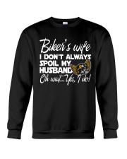 biker wife Crewneck Sweatshirt thumbnail