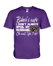 biker wife V-Neck T-Shirt thumbnail