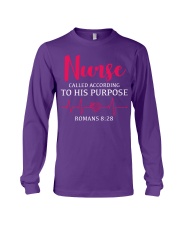 Nurse called according to his purpose Long Sleeve Tee thumbnail
