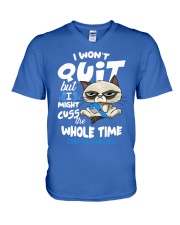 Diabetes Cuss 1 V-Neck T-Shirt thumbnail