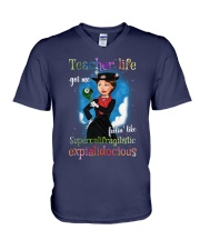 Teacher life got me feelin like super V-Neck T-Shirt thumbnail