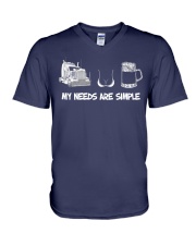 MY NEEDS ARE SIMPLE V-Neck T-Shirt thumbnail