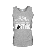 Hunting thinking Unisex Tank thumbnail