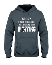Hunting thinking Hooded Sweatshirt thumbnail
