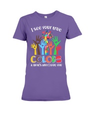 Autism that's why i love you Premium Fit Ladies Tee thumbnail