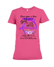 Fibromyalgia Hated Premium Fit Ladies Tee thumbnail