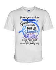 Diabetes Hated V-Neck T-Shirt thumbnail