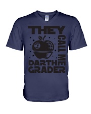 TEACHER Darth Grader V-Neck T-Shirt thumbnail