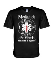 Magical Staff St Mungo's V-Neck T-Shirt thumbnail