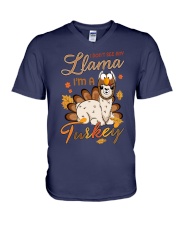 Llama V-Neck T-Shirt thumbnail