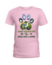 Dog Llama Ladies T-Shirt thumbnail