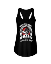 CALL HIM DAD BIKER Ladies Flowy Tank thumbnail