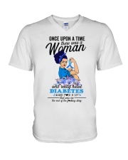 Diabetes V-Neck T-Shirt thumbnail