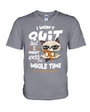 MS Cuss V-Neck T-Shirt thumbnail