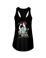 biker wife Ladies Flowy Tank thumbnail