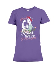 biker wife Premium Fit Ladies Tee thumbnail