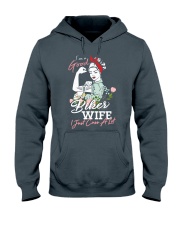 biker wife Hooded Sweatshirt thumbnail