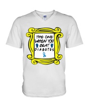 Diabetes Beat V-Neck T-Shirt thumbnail