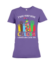 Autism that's why i love you Premium Fit Ladies Tee thumbnail