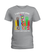 Autism that's why i love you Ladies T-Shirt thumbnail