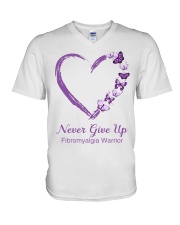 Fibromyalgia Heart V-Neck T-Shirt thumbnail