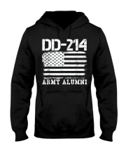 Dd214 Army Alumni Distressed Vintage T Shirt Veter Hooded Sweatshirt thumbnail