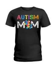 AUTISM MOM - DP98 Ladies T-Shirt front