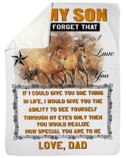 BLANKET- TO MY SON- 03 Large Sherpa Fleece Blanket - 60" x 80" thumbnail