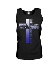 Camping - Jesus Unisex Tank tile