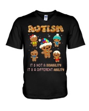 Autism Cookies - DP98 V-Neck T-Shirt tile