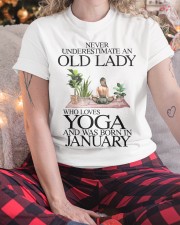 Old Lady Was Born In February And Loves Yoga Classic T-Shirt custom-t-shirts-classic-lifestyle-front-334
