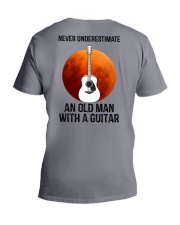 OLD MAN WITH GUITAR V-Neck T-Shirt tile