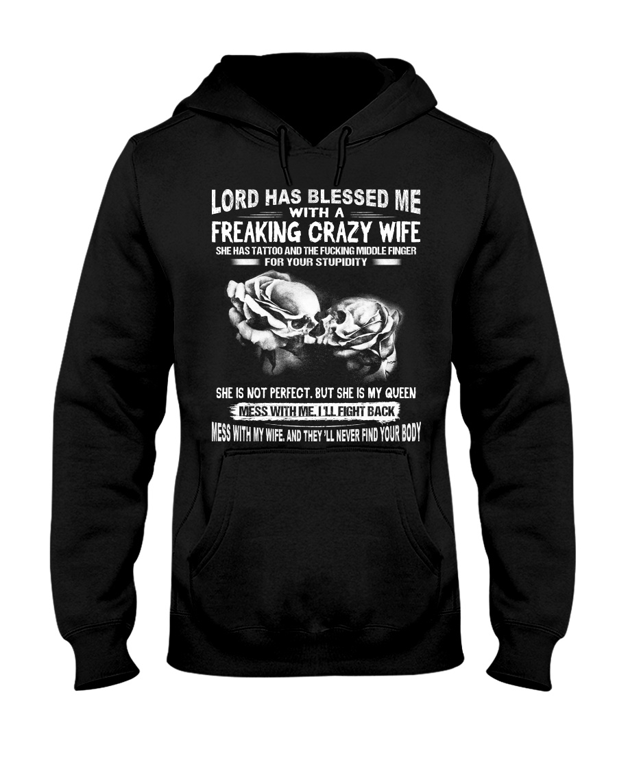 LORDBLESSMEFRONT-CRAZYWIFE - FULY Hooded Sweatshirt