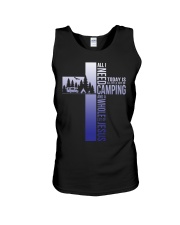 Camping - Jesus Unisex Tank tile