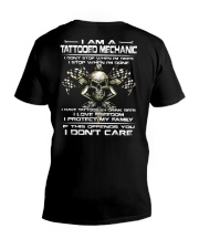TATTOOED MECHANIC NT168 V-Neck T-Shirt back