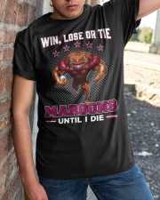Win, Lose Or Tie - Maroons Until I Die - Logo - NVC97 Classic T-Shirt apparel-classic-tshirt-lifestyle-27