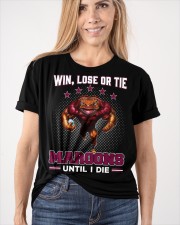 Win, Lose Or Tie - Maroons Until I Die - Logo - NVC97 Classic T-Shirt apparel-classic-tshirt-lifestyle-front-101