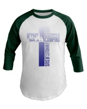 Camping - Jesus Baseball Tee tile