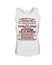 SPOILED DAUGHTER - CRAZY DAD Unisex Tank thumbnail