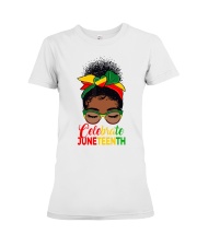 Juneteenth Premium Fit Ladies Tee tile