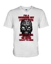 december guy - h2k V-Neck T-Shirt tile