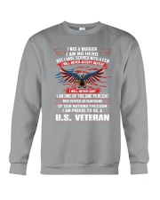 I AM PROUD TO BE A US VETERAN Crewneck Sweatshirt thumbnail