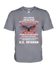 I AM PROUD TO BE A US VETERAN V-Neck T-Shirt thumbnail