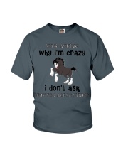 Stop Asking Why I'm Crazy I Don't Ask Why You're So Stupid - Horse - MITRU Youth T-Shirt tile