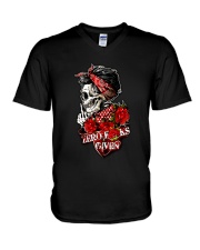 SKULL 4 - VHV V-Neck T-Shirt tile