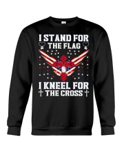 STAND FOR THE FLAG - KNEEL FOR CROSS - T2K Crewneck Sweatshirt tile
