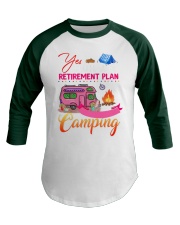 Camping RV Plan Baseball Tee tile