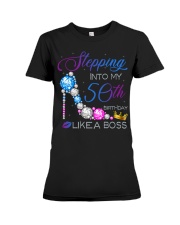 Stepping Into My 50Th Birthday - DP98 Premium Fit Ladies Tee front