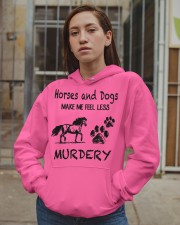 Horses And Dogs Make Me Feel Less Murdery Hooded Sweatshirt apparel-hooded-sweatshirt-lifestyle-08