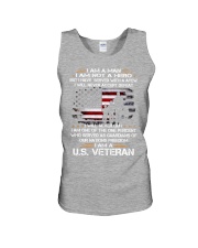 I AM A US VETERAN Unisex Tank thumbnail
